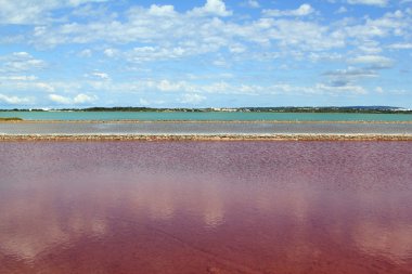 ses salines formentera renkli saltworks ufuk