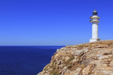Barbaria lighthouse formentera Balearic islands clipart