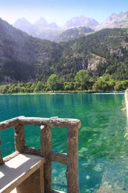 Panticosa balneary lake Pyrenees Huesca clipart