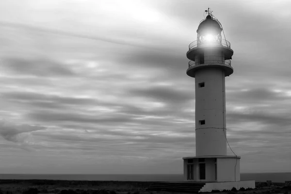 Barbaria cape lighthouse Formentera Balearic — Stock Photo, Image