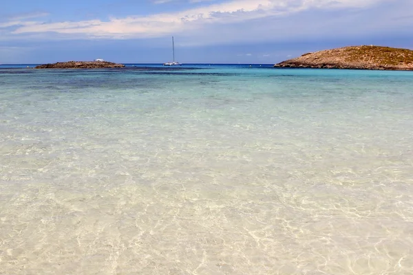 Пляжные острова Ильетес Форментера Балеарский остров — стоковое фото