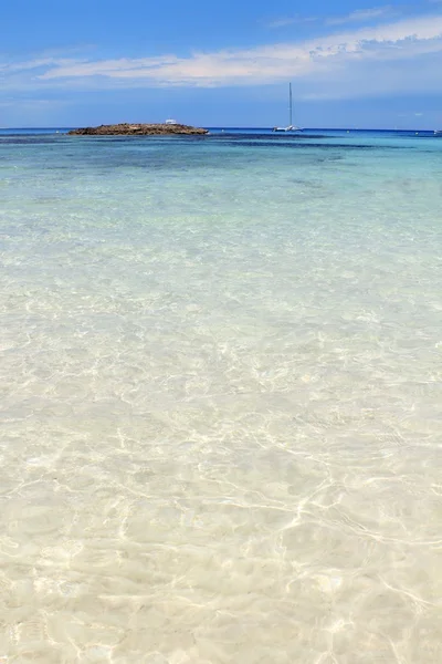 Illetes beach islands Formentera Balearic island — Stock Photo, Image