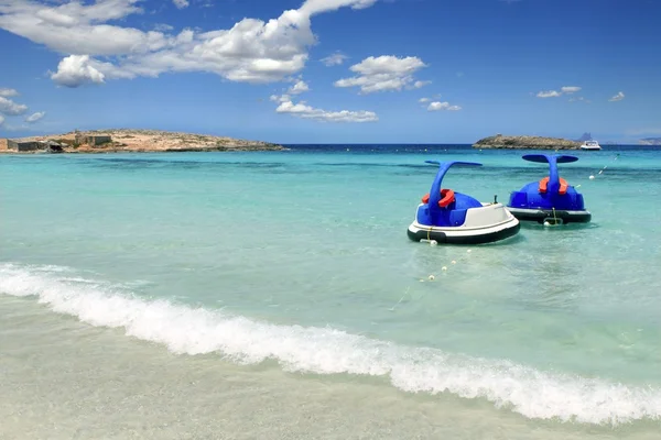 Illetes Formentera пляж бирюзовый средиземноморский — стоковое фото