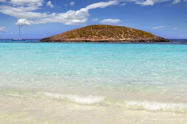 Illetes ilhas de praia Formentera Baleares ilha — Fotografia de Stock