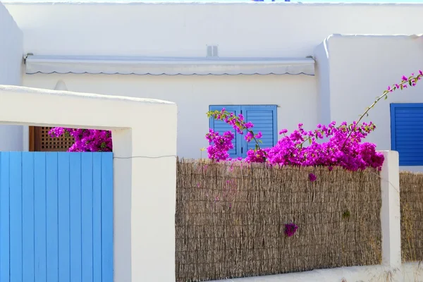 Detalle casa mediterránea blanca Formentera — Foto de Stock