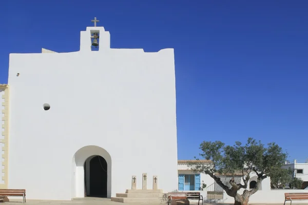Iglesia de San Francisco Javier Formentera — Foto de Stock