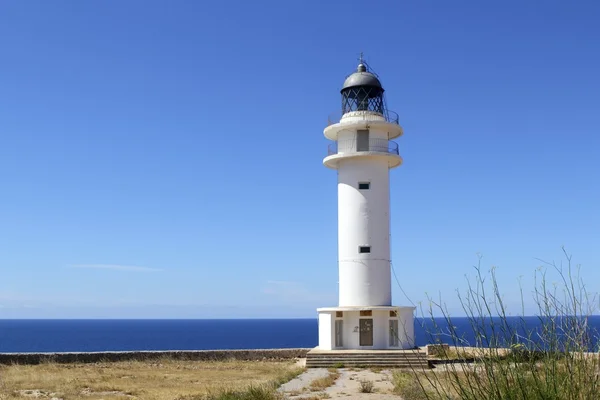 Дикунство маяк Форментера Балеарські острови — стокове фото