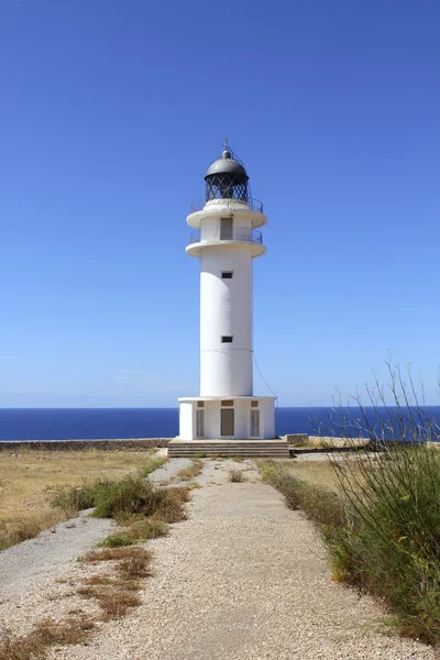 Barbaria lighthouse formentera Baleár-szigetek — Stock Fotó