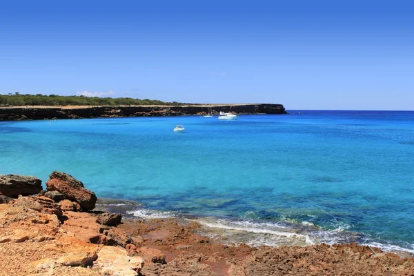 Formentera cala saona Akdeniz best plajlar — Stok fotoğraf