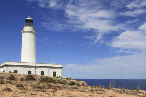 Formentera La Mota lighthouse balearic islands — Stock Photo, Image