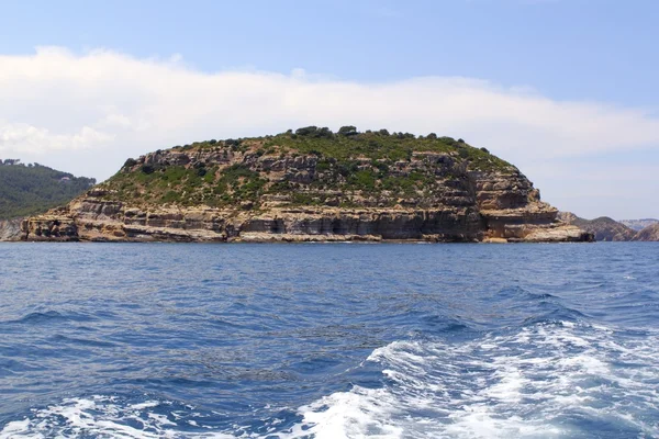 Portichol island in Javea Alicante province Spain — Stock Photo, Image