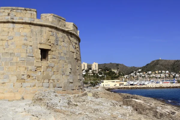 Moraira teulada 阿利坎特城堡地中海 — 图库照片