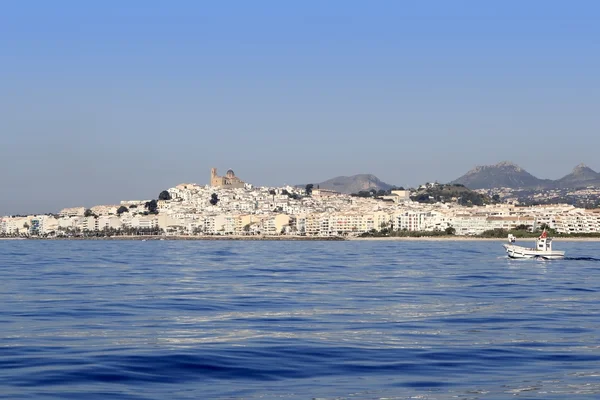 Altea de mar azul Mediterrâneo aldeia branca — Fotografia de Stock