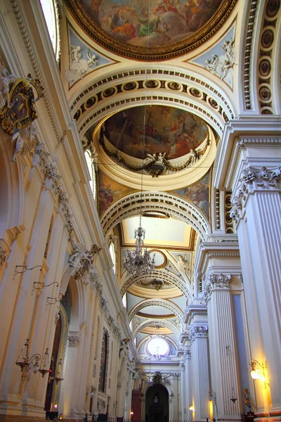 El Pilar Cathedral in Zaragoza city Spain indoor — Stock Photo, Image