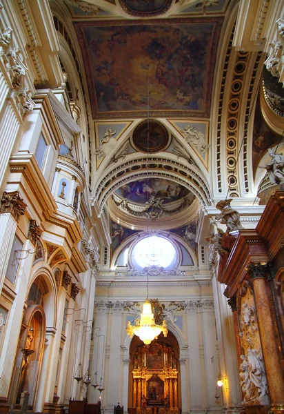 El Pilar Cathedral in Zaragoza city Spain indoor — Stock Photo, Image