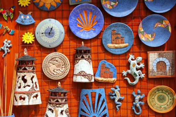 圣克鲁兹塞罗斯手工陶瓷纪念品 — 图库照片