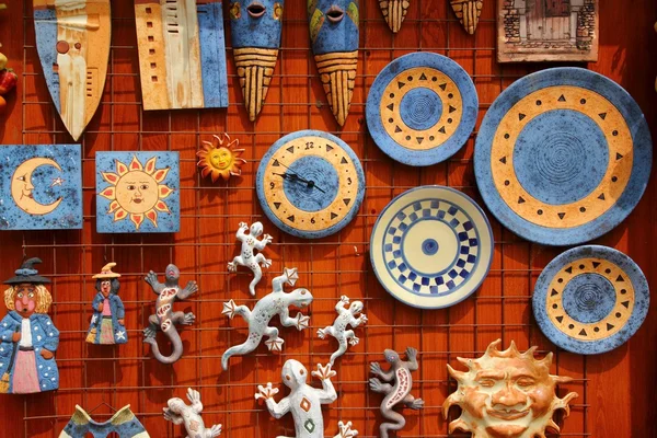 圣克鲁兹塞罗斯手工陶瓷纪念品 — 图库照片