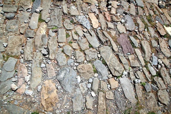 Antica pavimentazione romana in Via San Giacomo — Foto Stock