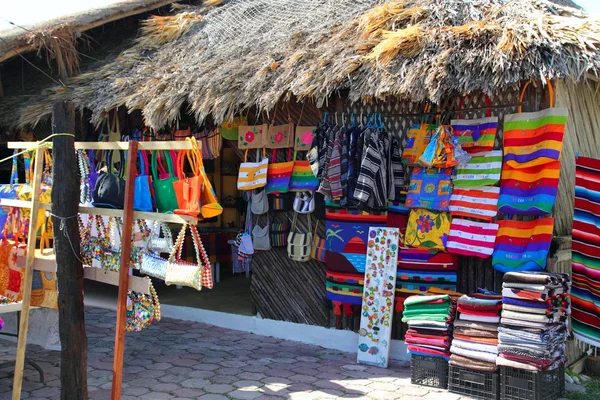Řemesla trhu v Mexiku puerto morelos — Stock fotografie