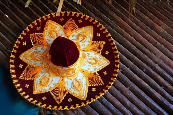 Meksika charro mariachi şapka Meksikalı simgesi — Stok fotoğraf