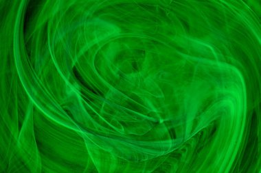 Abstract green background of real molten glass clipart