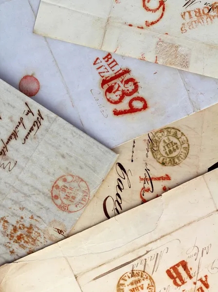 Anonymní psané opravdu staré dopisy ze Španělska — Stock fotografie