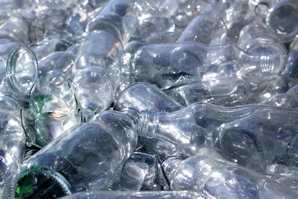 Fles glas recycle heuvel patroon — Stockfoto