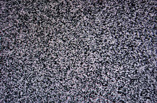 Zwart-wit tv scherm ruispatroon textuur — Stockfoto