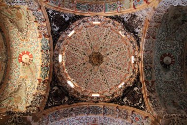 Barok kubbesi tavan detayı katedral kilise