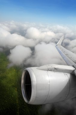 vuelo de turbina de avión avión ala aislada