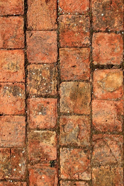 Briques argile sol trottoir arrangement traditionnel Espagne — Photo