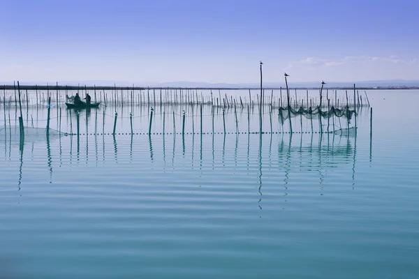 Albufera Valencia озеро водно-болотних угідь середземноморської — стокове фото