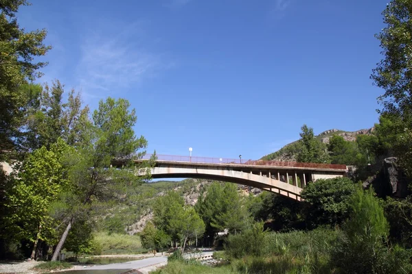 Montanejos-híd mijares folyó castellon — Stock Fotó