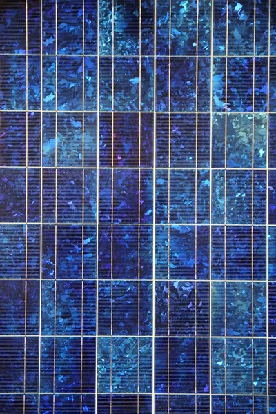 Mavi güneş paneli elektrik plaka doku makro model — Stok fotoğraf