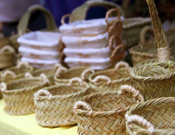 Плетені вироби basketwork Іспанії ВДНГ esparto кошик — стокове фото