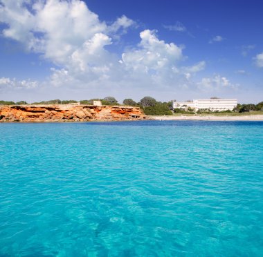 Cala saona formentera Balearische eiland van uitzicht op zee