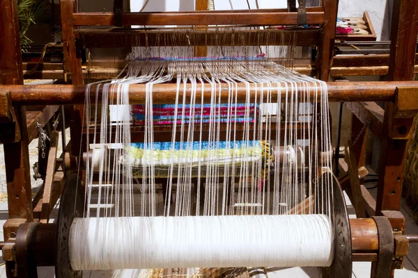 古董老式纺纱机 — 图库照片