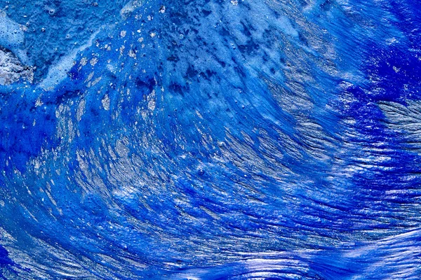 Abstracte blauwe verf textuur vormen achtergrond — Stockfoto