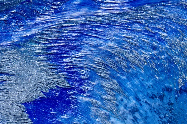 Abstracte blauwe verf textuur vormen achtergrond — Stockfoto