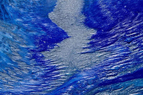 Абстрактная синяя текстура краски формирует фон — стоковое фото