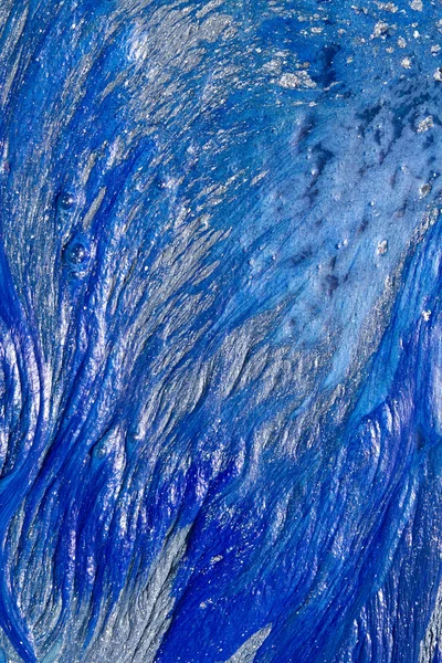 Abstrait bleu peinture texture formes fond — Photo