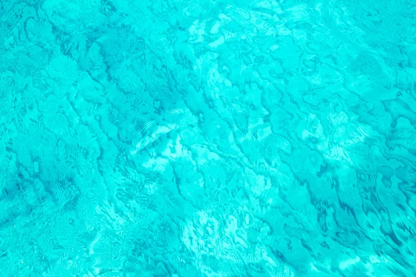 Aqua 绿松石热带海滩水波浪图案 — 图库照片