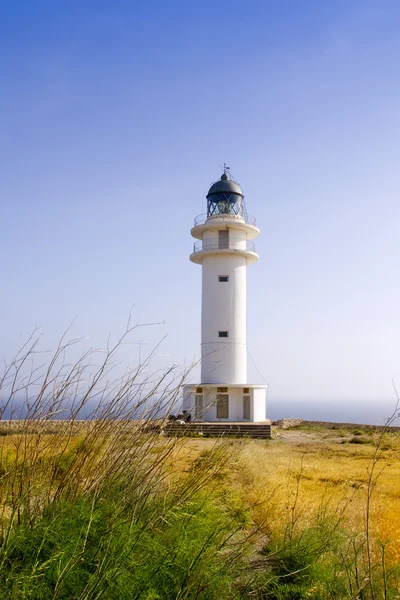 Barbaria lighthouse formentera wyspy Balearów — Zdjęcie stockowe