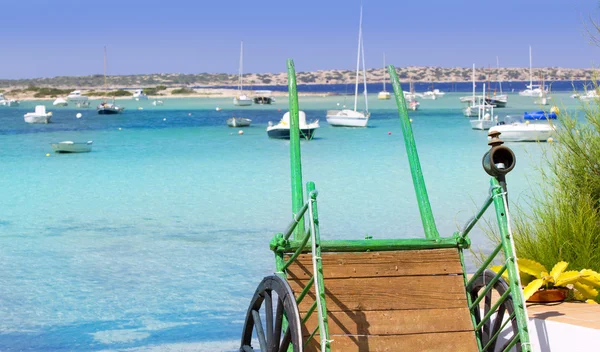 Estany des peix en Formentera lago Mediterráneo —  Fotos de Stock