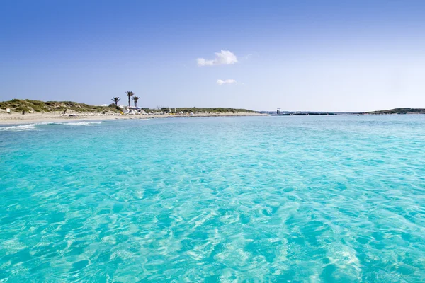 Illetas illetes turquoise plage rivage Formentera — Photo