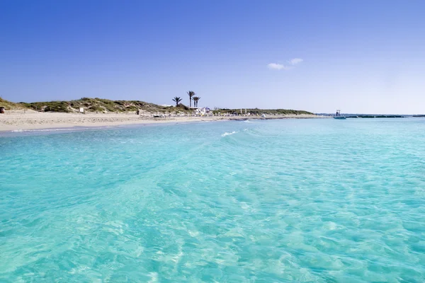 Illetas illetes spiaggia turchese Formentera — Foto Stock