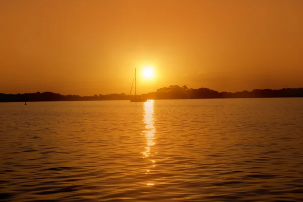 Φορμεντέρα Βαλεαρίδες νησί Ανατολή του ηλίου στη θάλασσα illetas Βαλεαρίδες — Φωτογραφία Αρχείου