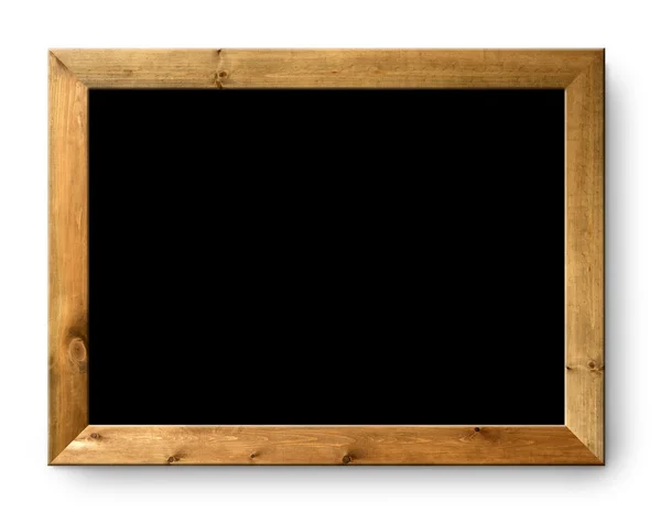 Siyah boş yazı tahtası siyah tahta kopya alanı — Stok fotoğraf