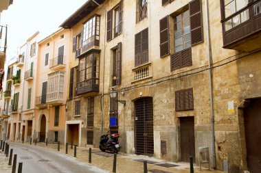 bir Palma de mallorca eski şehir barrio calatrava sokak