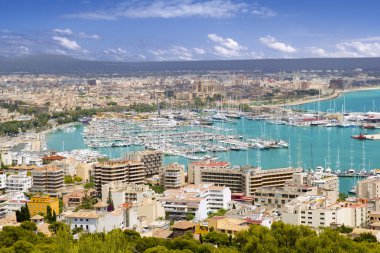City of Palma de Mallorca in Majorca Balearic island clipart